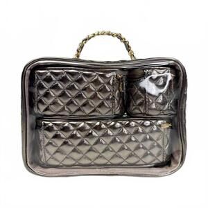 NEW PURSEN women's trio jet setter travel bag set in bronze